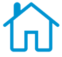 blue house icon